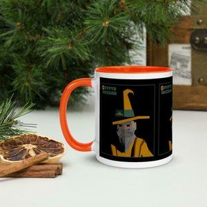 Crypto Wizard Fantasy Mug with Color Inside - Crypto coins - Crypto Lovers